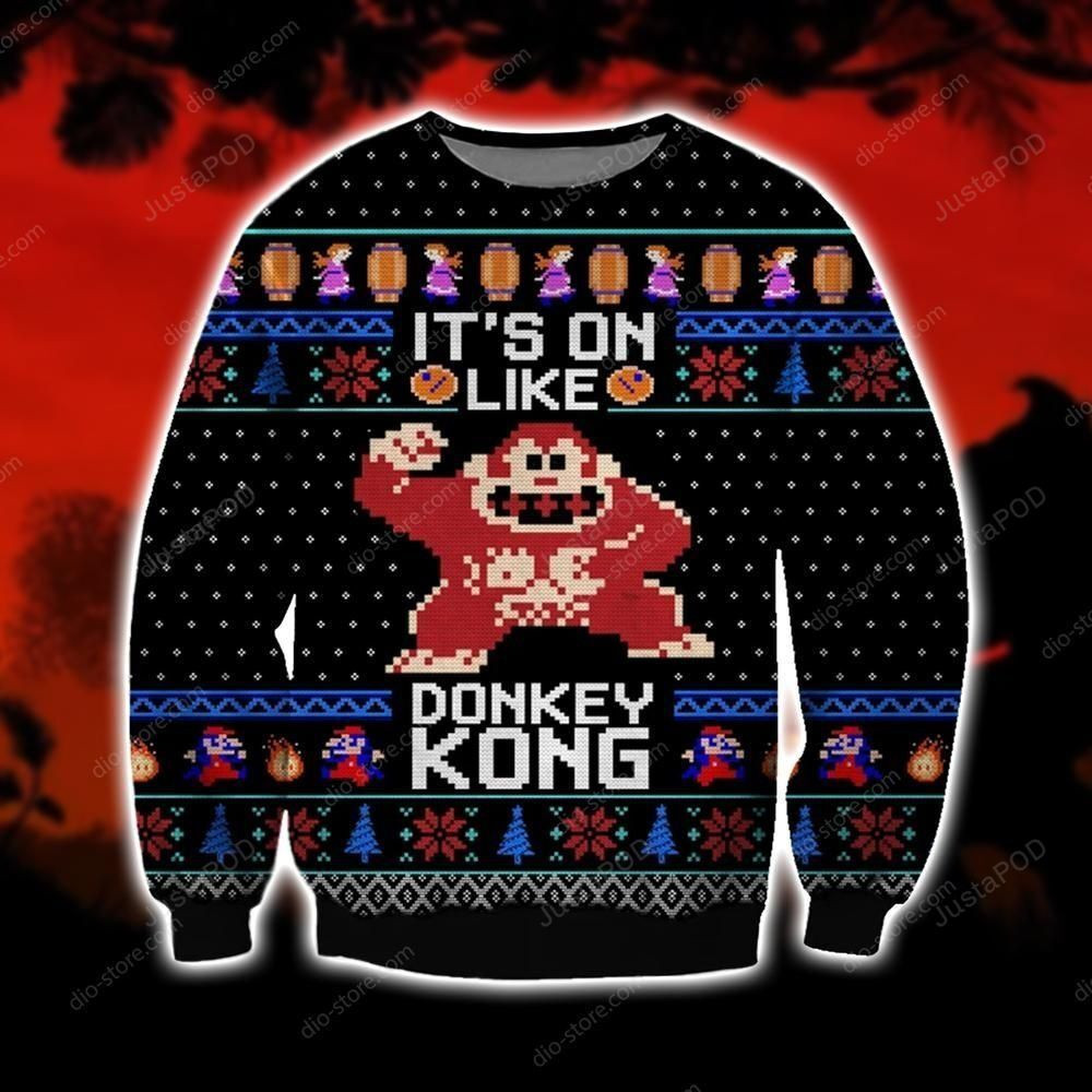 Donkey Kong 3d Print Ugly Sweater Ugly Sweater Christmas Sweaters