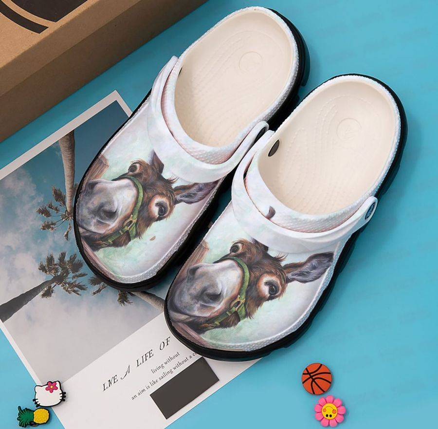 Donkey Personalized Clog Custom Crocs Comfortablefashion Style Comfortable For Women Men Kid Print 3D Over The Fence