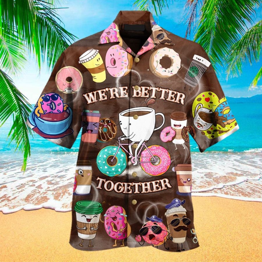 Donut And Coffee Aloha For Donut Lovers For Summer Hawaii Shirt