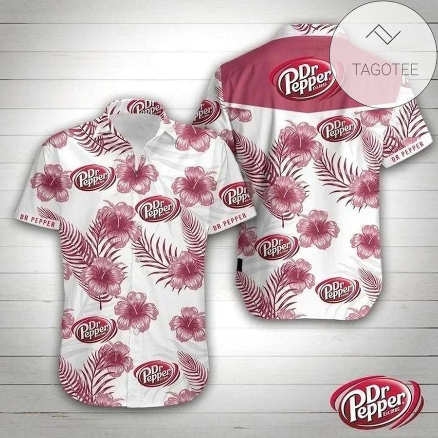 Dr Pepper Floral Authentic Hawaiian Shirt 2022