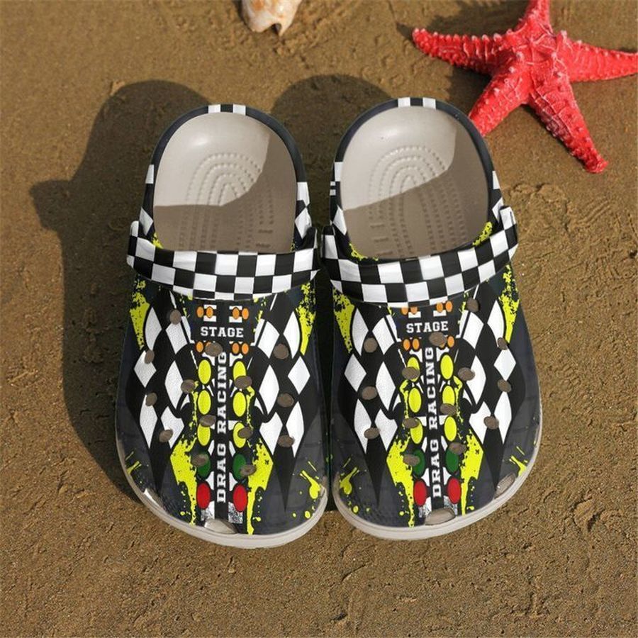 Drag Racing Lovers Sku 919 Crocs Clog Shoes