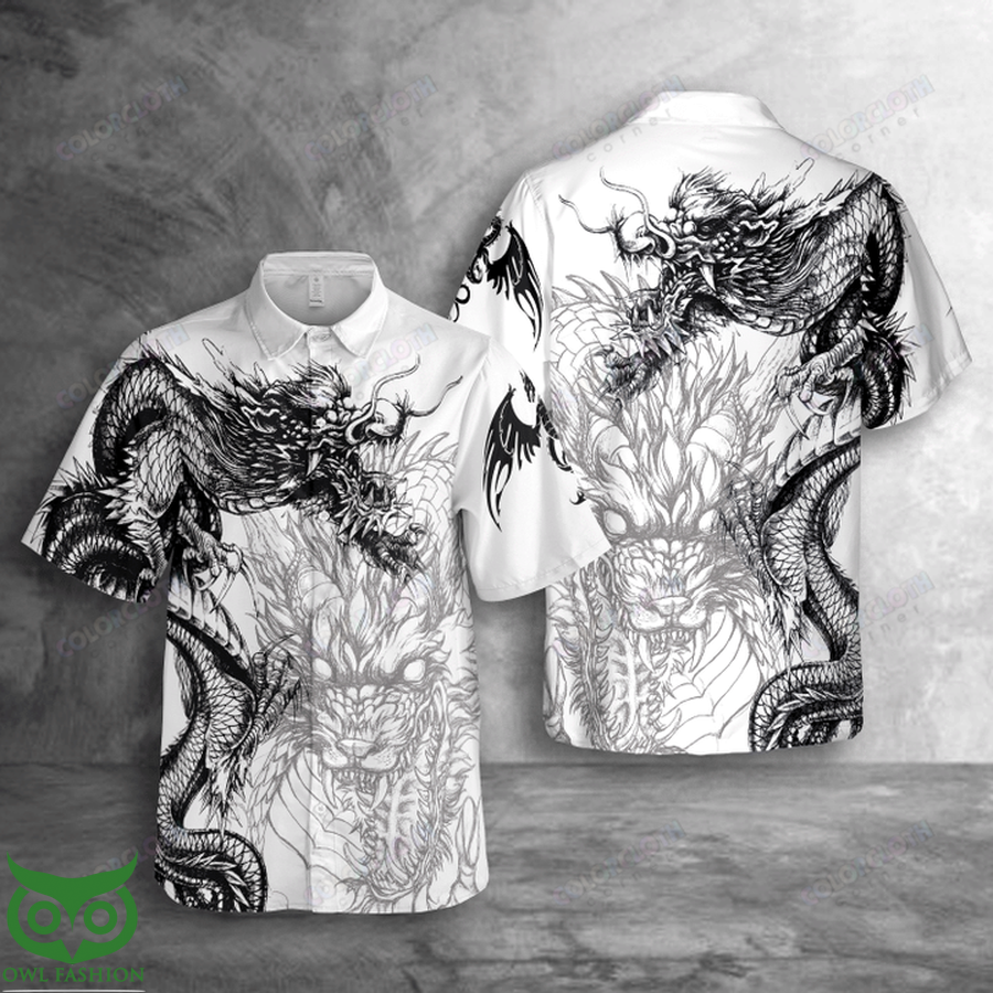 Dragon Tattoo Hawaiian Shirt For Dragon Lovers