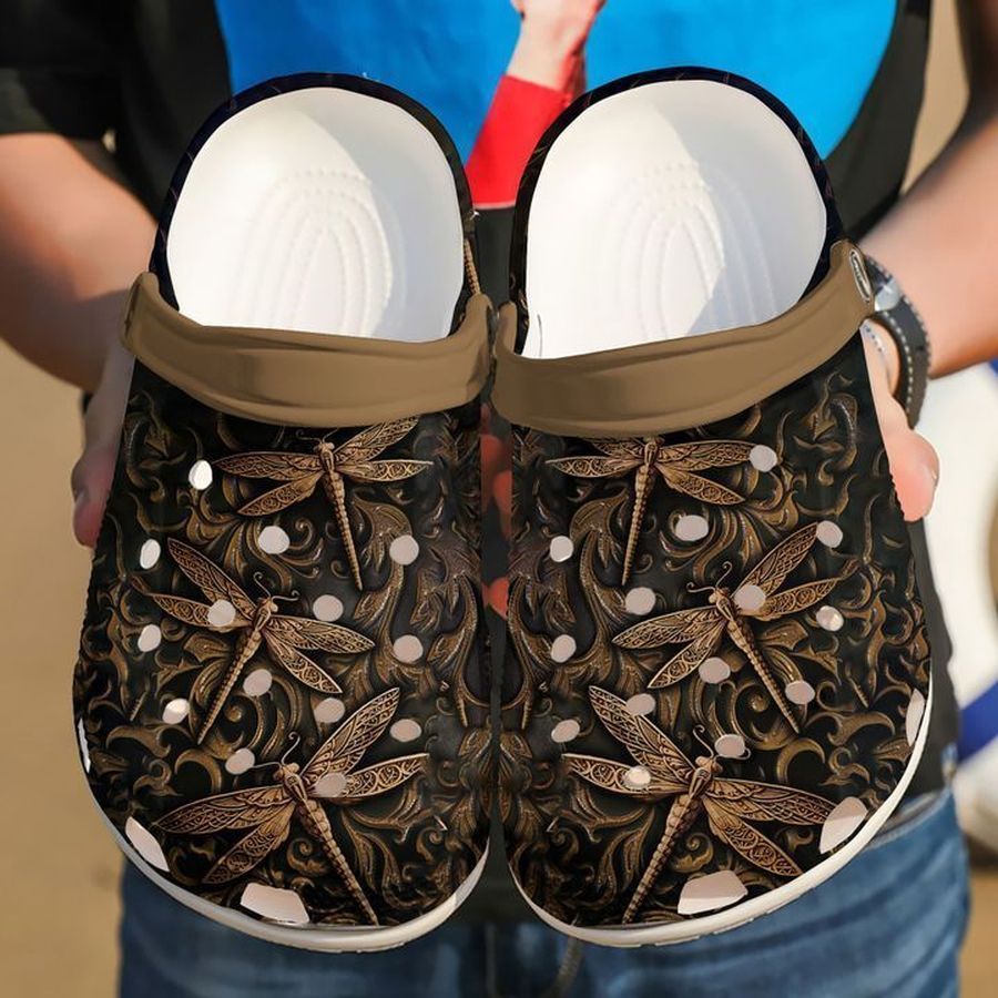 Dragonfly Leather Sku 901 Crocs Clog Shoes