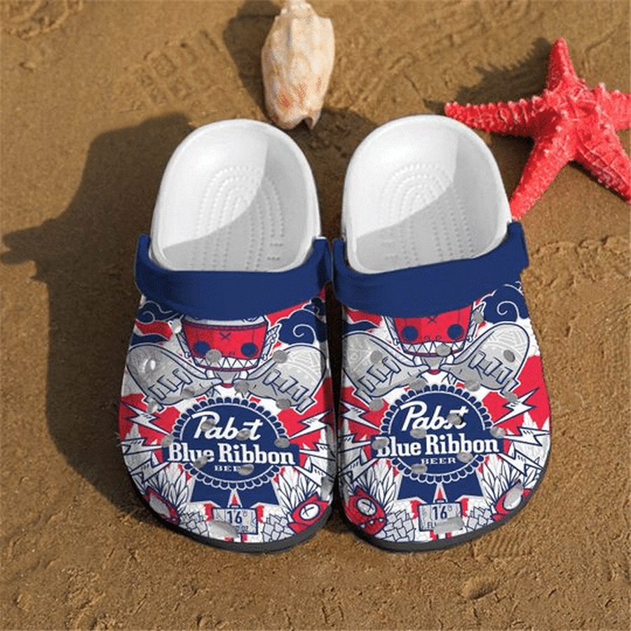 Drink Pabst Blue Ribbon Crocs Crocband Clogs Comfy Footwear Tl97.png