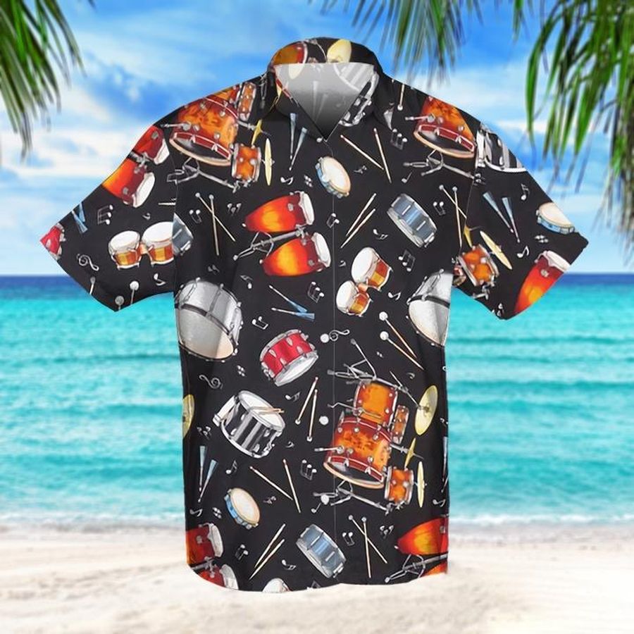 Drum For Summer Hawaiian Shirt Pre10841, Hawaiian shirt, beach shorts, One-Piece Swimsuit, Polo shirt, funny shirts, gift shirts, Graphic Tee