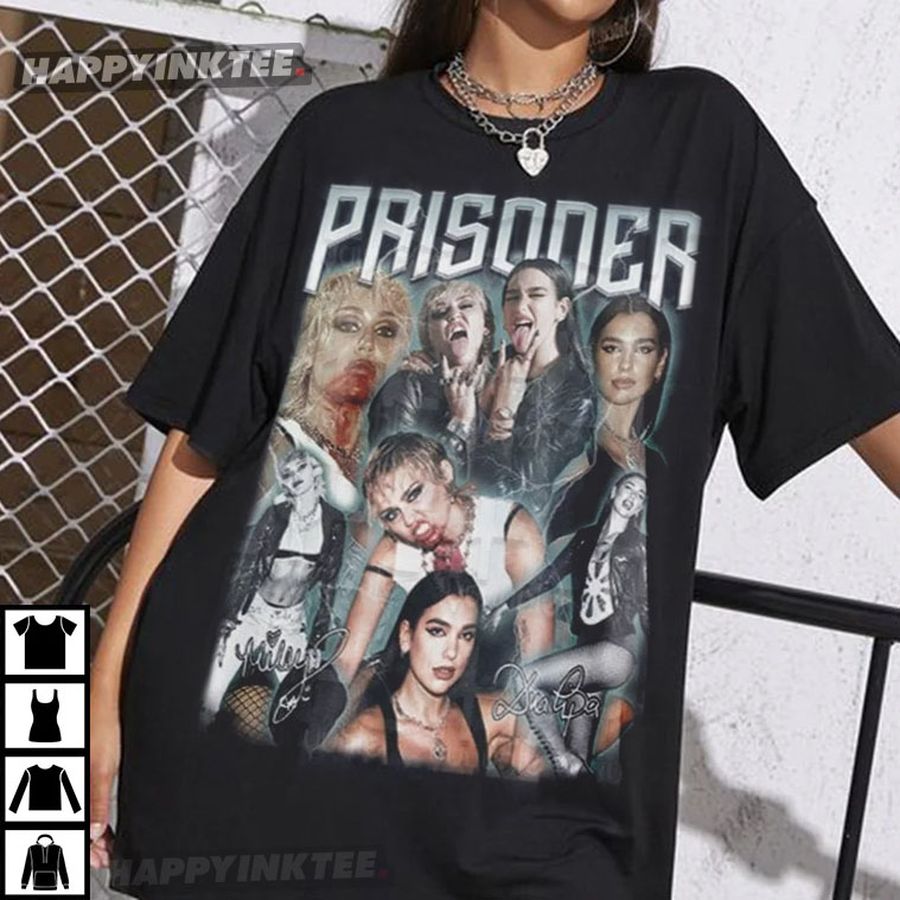 Dua Lipa X Miley Cyrus Prisoner T-Shirt