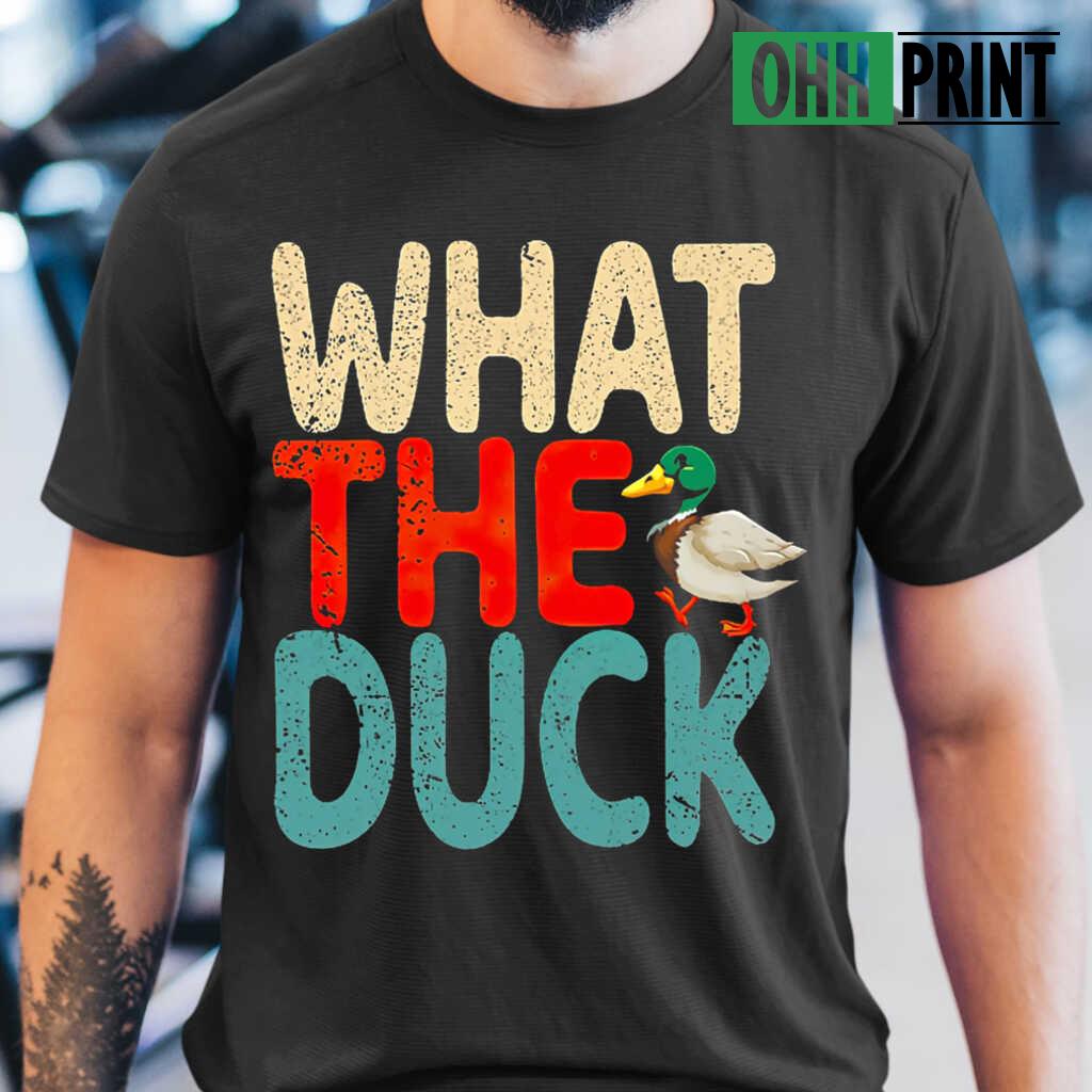 Duck Hunting What The Duck T-shirts Black