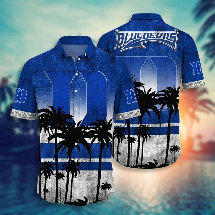 Duke Blue Devils Tropical Hawaiian Shirt