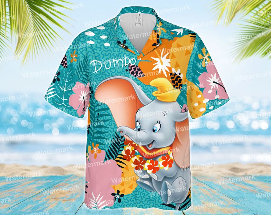 Dumbo And Swim Trunk With Mickey Mouse Disney Trip Summer Disney Hawaii Shirt