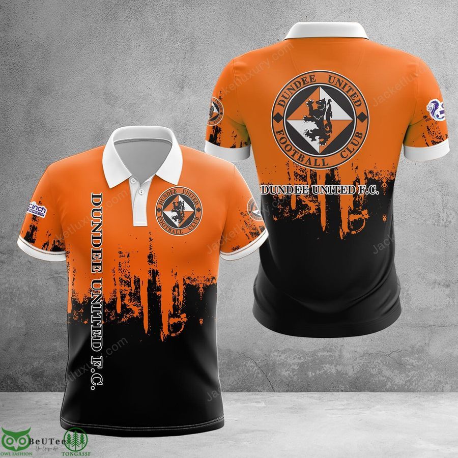 Dundee United F.C. orange paint Scotland football champions 3D Polo T-shirt Hoodie