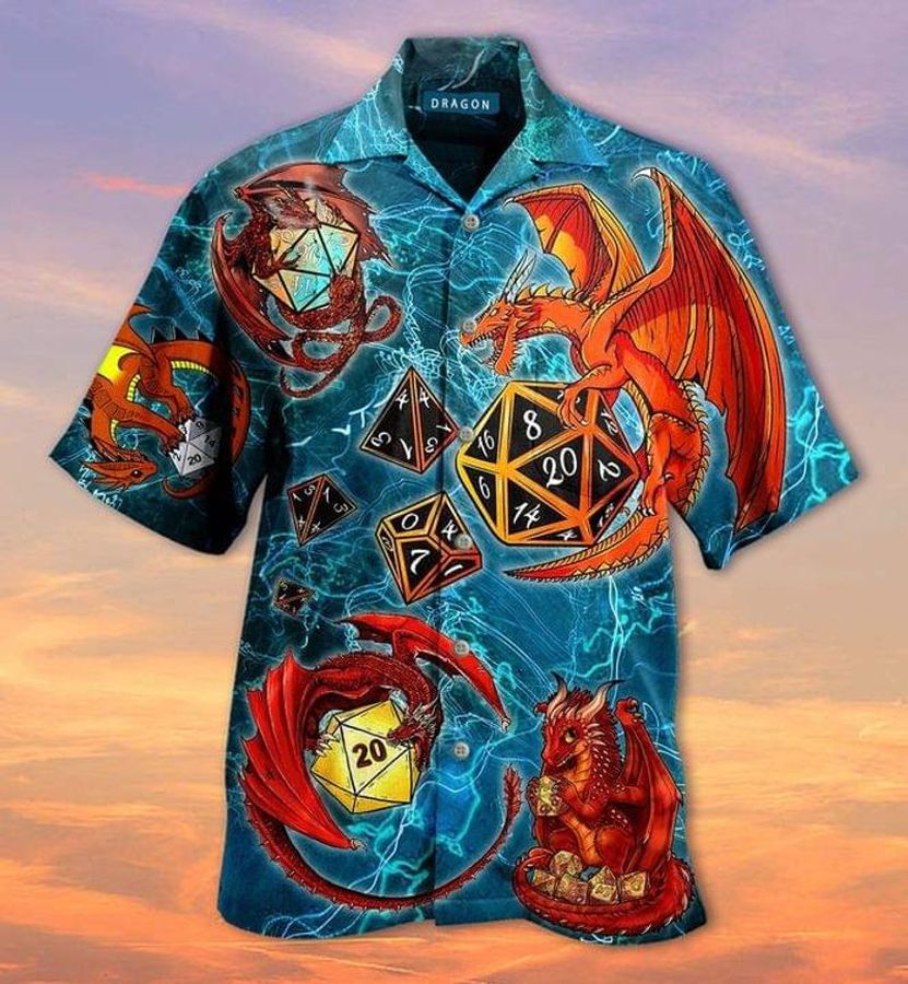 Dungeons 038; Dragons Dice Hawaiian Shirt