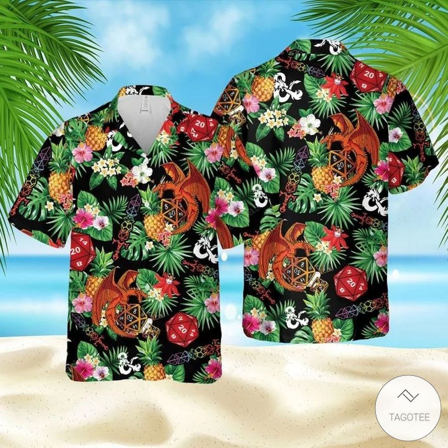 Dungeons 038; Dragons Dnd Aloha Hawaiian Shirt
