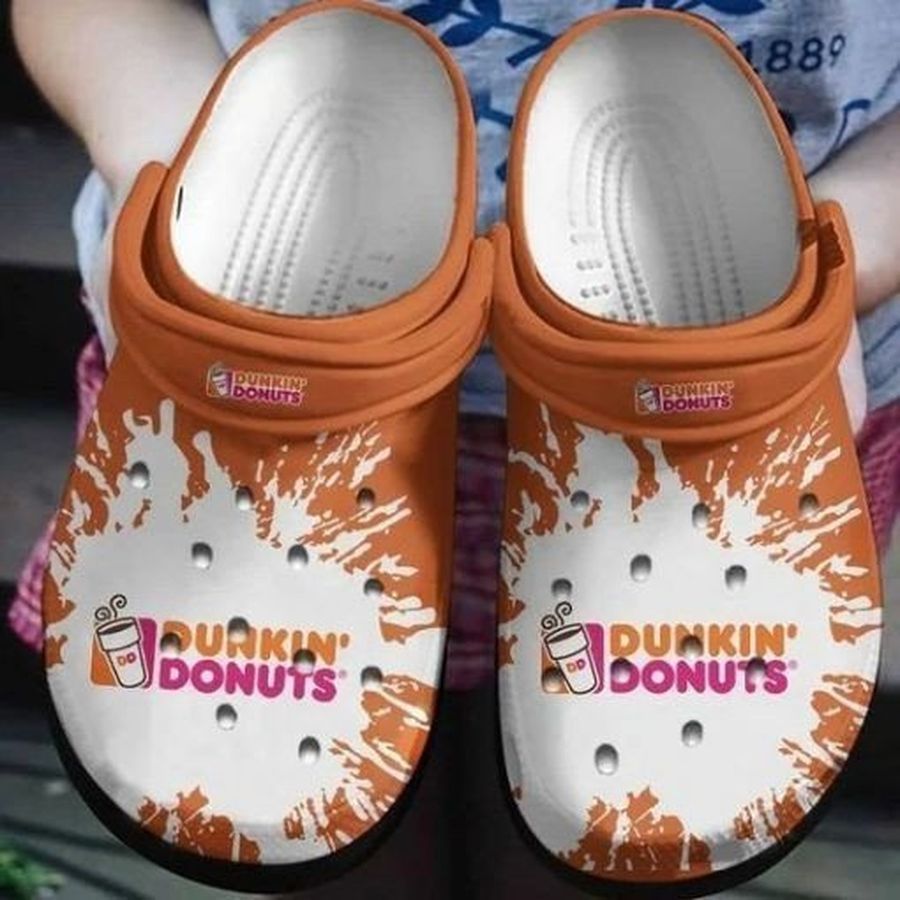 Dunkin Donuts Coffee Drink Gift Rubber Crocs Crocband Clogs, Comfy Footwear