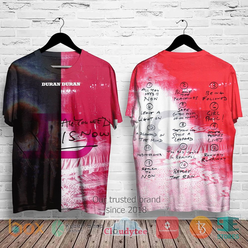 Duran Duran All You Need Is Now Album 3D Shirt – LIMITED EDITION