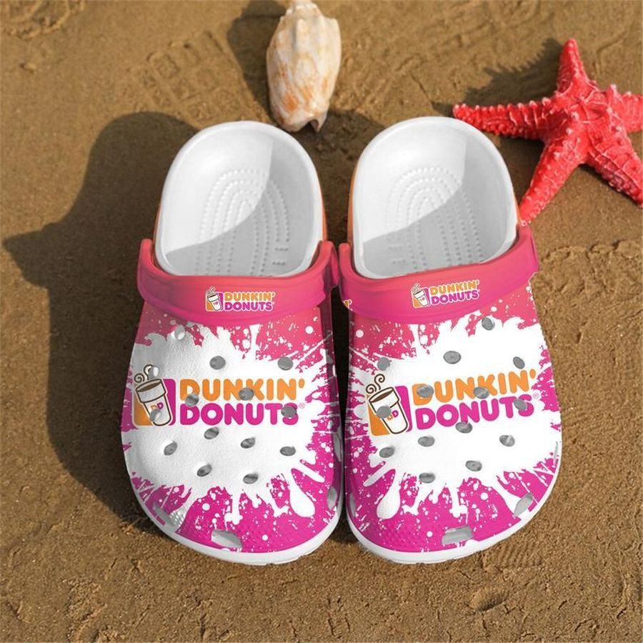 Dutch Bros On Pink Pattern Crocs Crocband Clog Comfortable Water Shoes