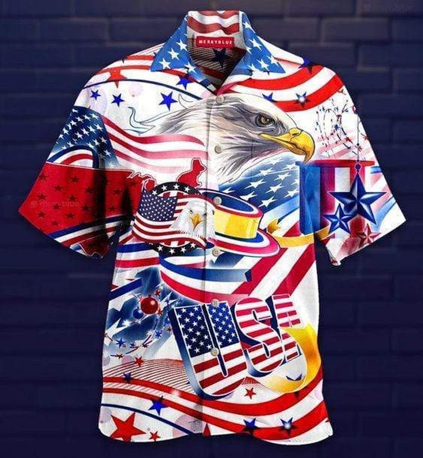 Eagle American Flag Hawaiian Shirt Pre13184, Hawaiian shirt, beach shorts, One-Piece Swimsuit, Polo shirt, funny shirts, gift shirts, Graphic Tee