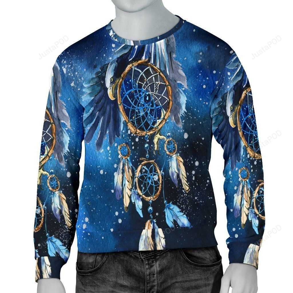 Eagle And Dreamcatcher Ugly Christmas Sweater All Over Print Sweatshirt