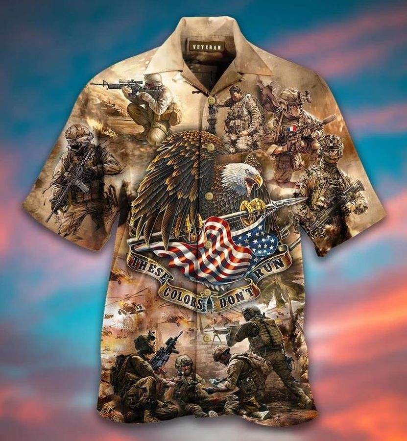 Eagle Veteran These Colors Dont Run Vintage Hawaiian Shirt Pre13181, Hawaiian shirt, beach shorts, One-Piece Swimsuit, Polo shirt, funny shirts