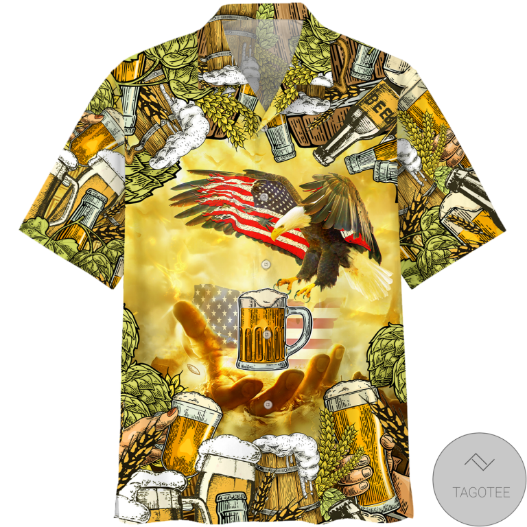 Eagles And Beer Hawaiian Shirts
