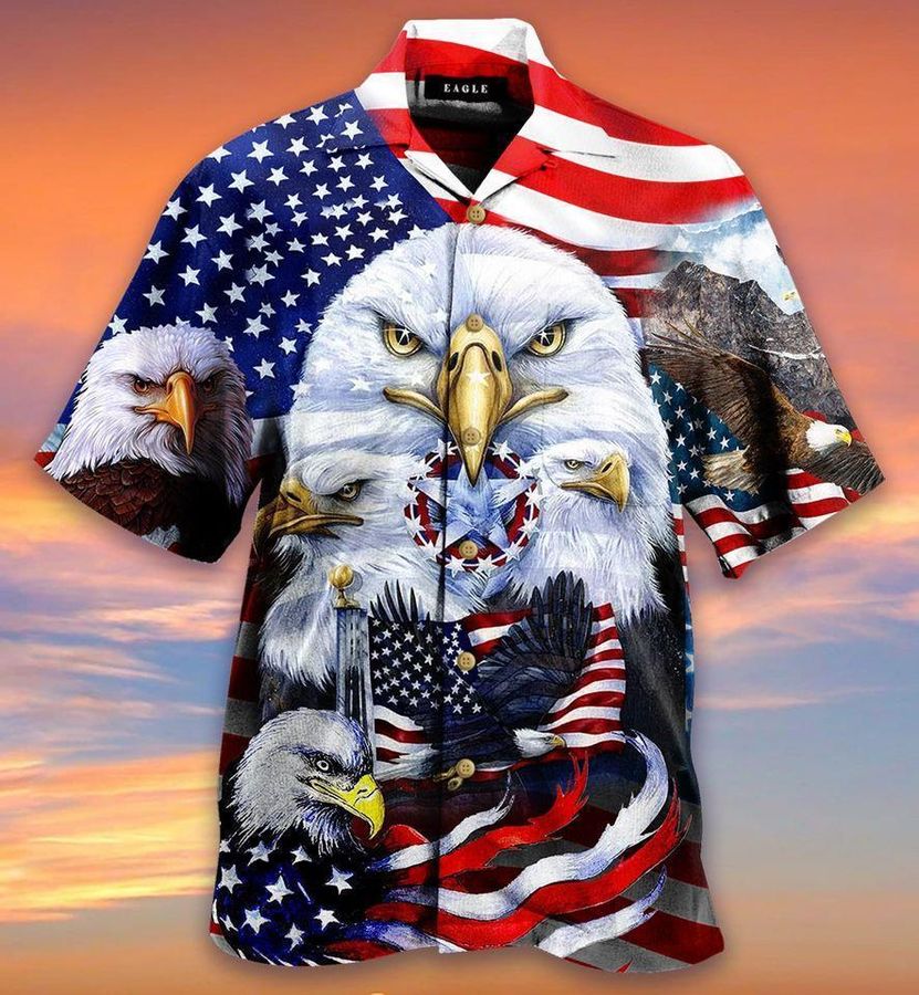 Eagles Patriotism American Sky Hawaiian Shirt Pre13200, Hawaiian shirt, beach shorts, One-Piece Swimsuit, Polo shirt, funny shirts, gift shirts