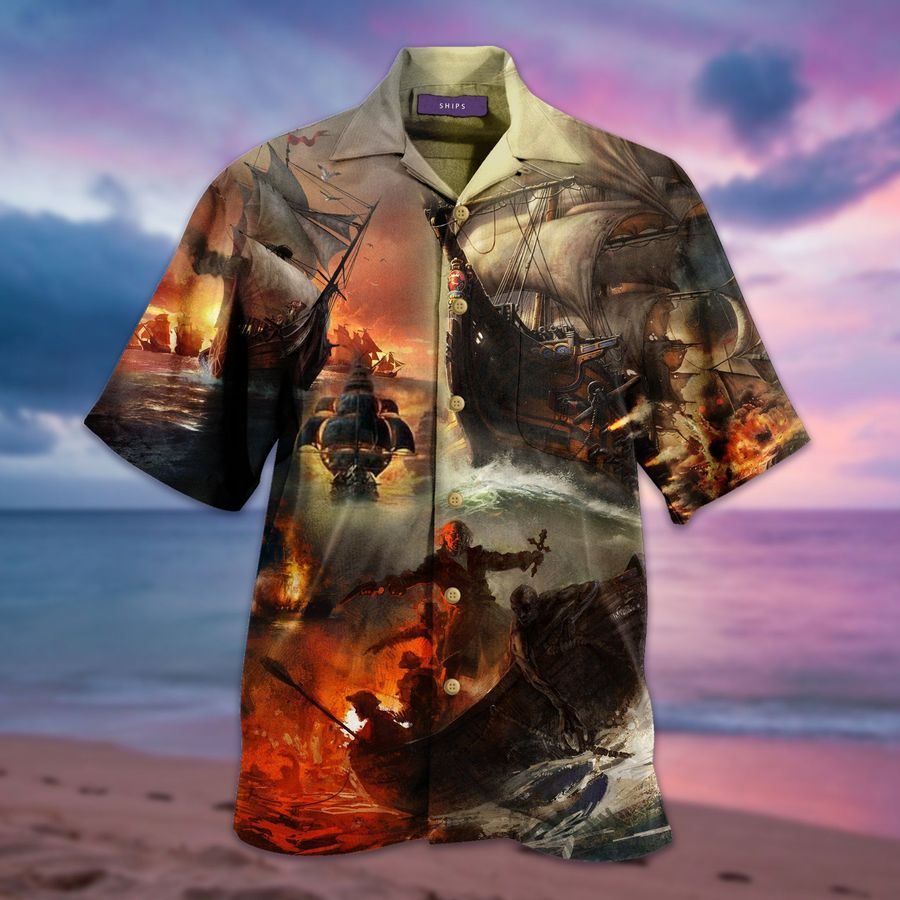 Eddora™ Amazing Pirate Ship Hawaiian Shirt - TD525