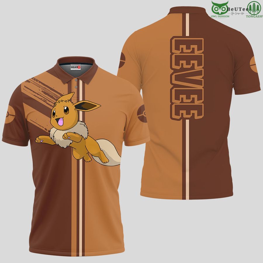 Eevee Polo Shirts Pokemon Anime T-Shirt, Hawaiian Shirts, Clothing & Wall  Art Decor - Thekingshirt
