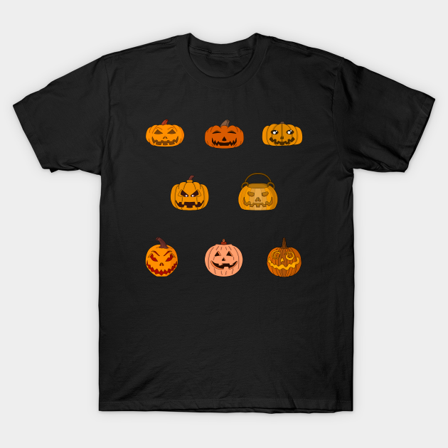 Eight Halloween Pumpkins T-shirt, Hoodie, SweatShirt, Long Sleeve