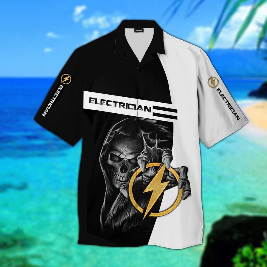 Electrician Hawaiian Shirt Pre11221, Hawaiian shirt, beach shorts, One-Piece Swimsuit, Polo shirt, funny shirts, gift shirts, Graphic Tee