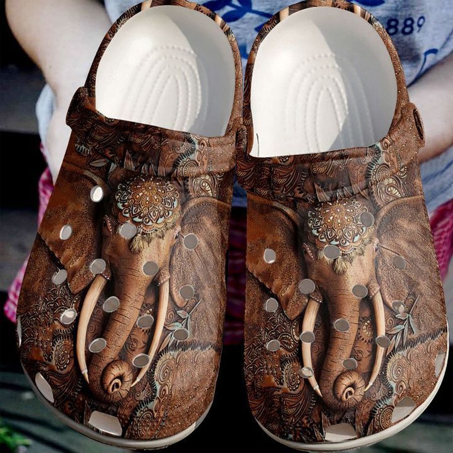 Elephant Indian Sku 942 Crocs Crocband Clog Comfortable For Mens Womens Classic Clog Water Shoes
