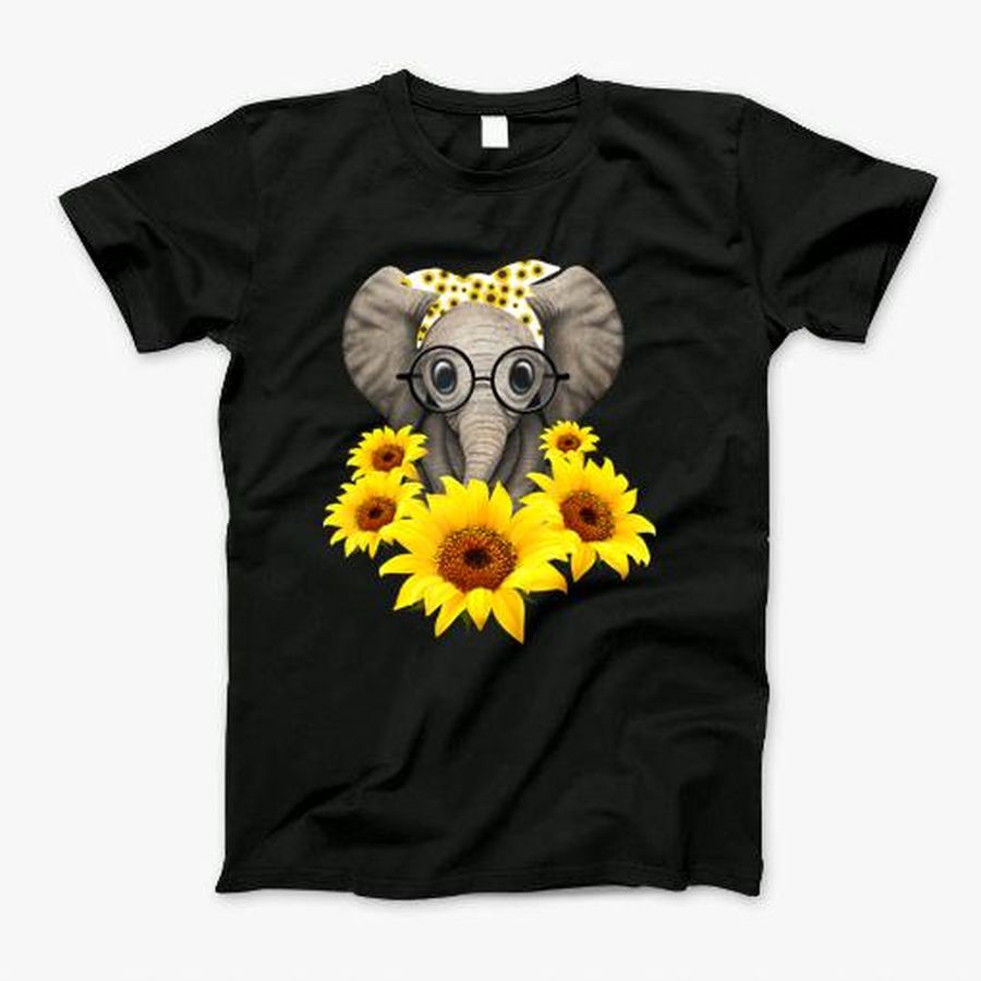 Elephant Sunflower Cute Elephant Love Sunflower T-Shirt T-Shirt, Tshirt, Hoodie, Sweatshirt, Long Sleeve, Youth, funny shirts, gift shirts