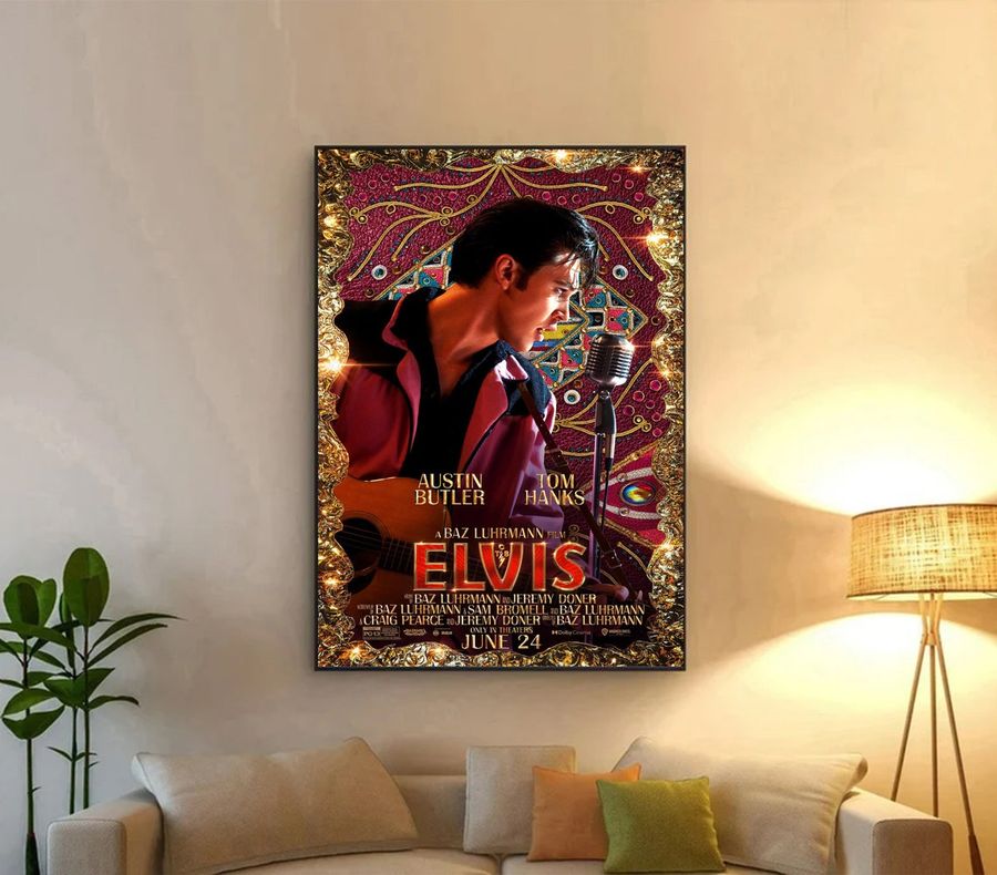 Elvis Movie Poster, Elvis Austin Butler Poster, Elvis Presley album,Love letter Elvis,Elvis Presley gift, Elvis Presley Legend Porter Canvas