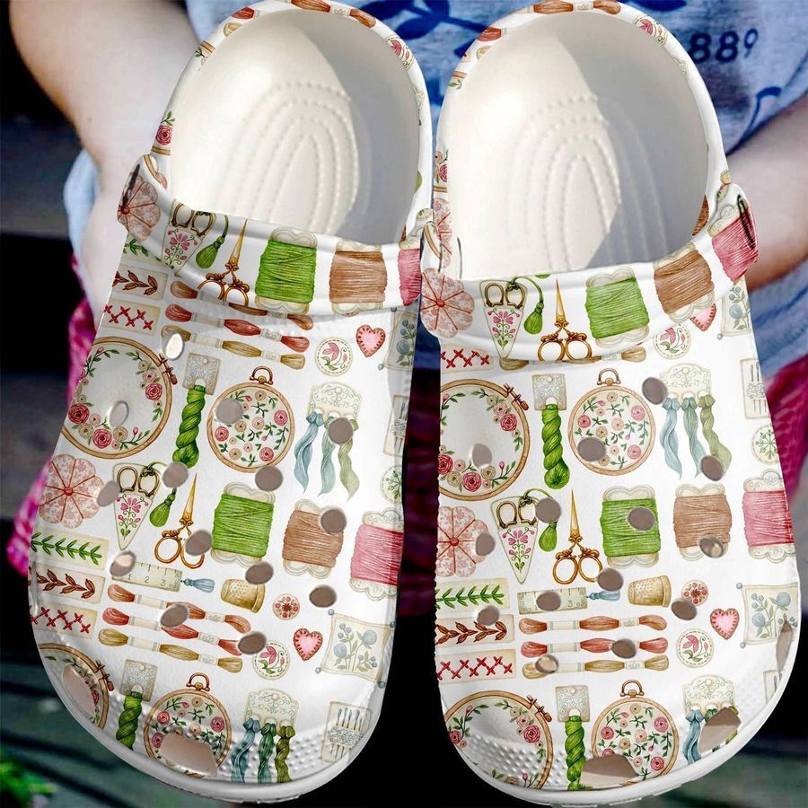 Embroidery Personalize Clog Custom Crocs Fashionstyle Comfortable For Women Men Kid Print 3D Embroidery Lover