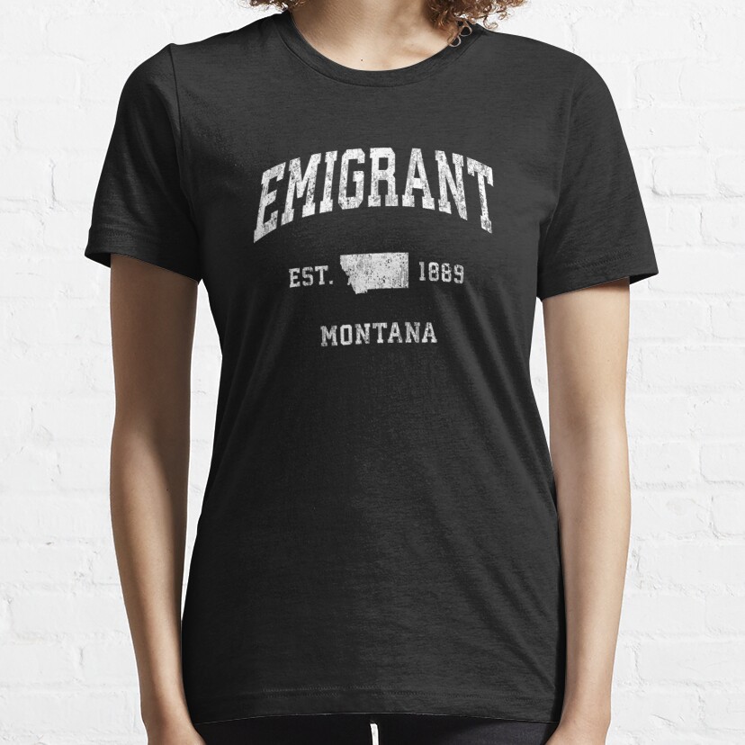 Emigrant Montana Mt Vintage Athletic Sports Design  Essential T-Shirt
