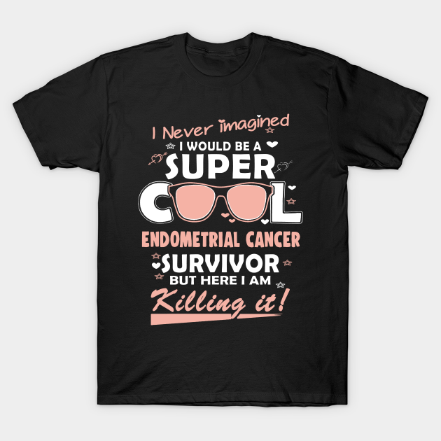 Endometrial Cancer Awareness Survivor - In This Family No One Fights Alone T-shirt, Hoodie, SweatShirt, Long Sleeve