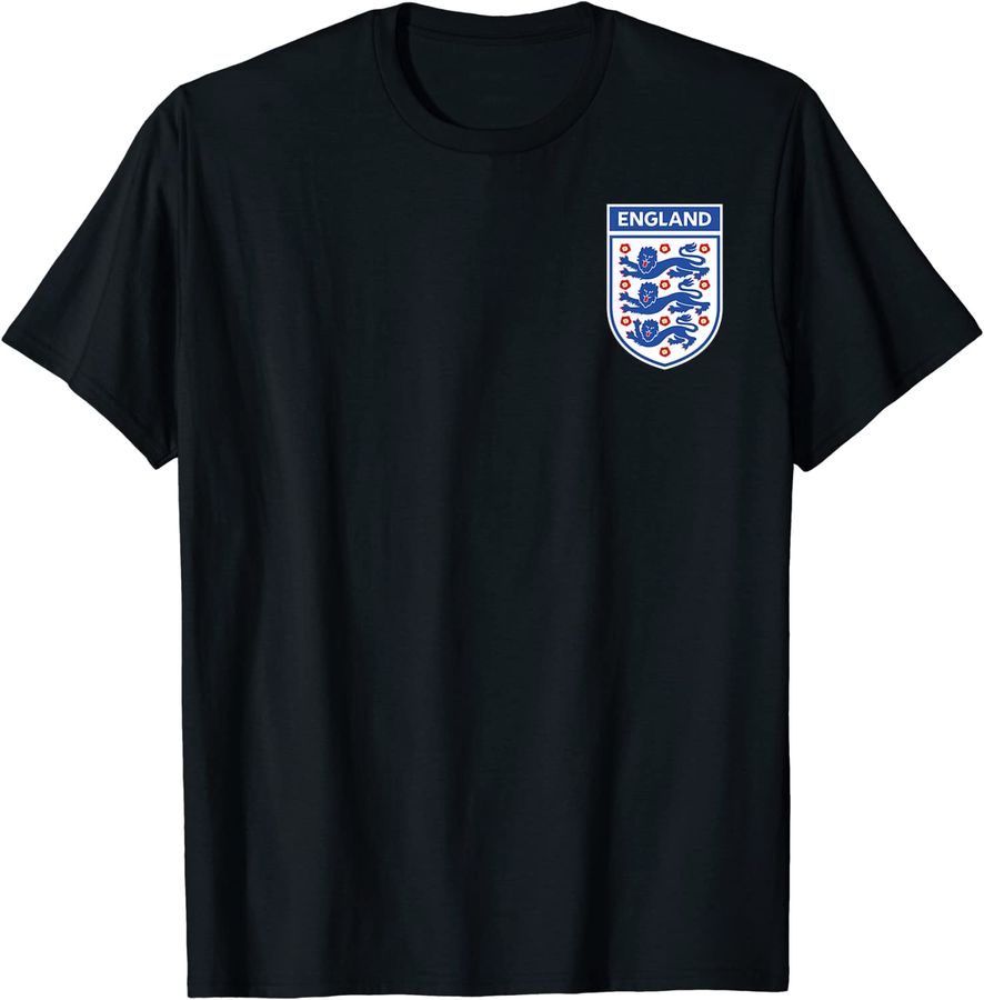 England 1982 Football Team Shirt Three Heraldic Lions Sheild_1