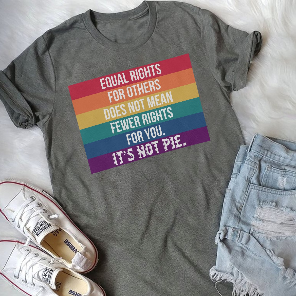 Equal rights for others does not mean fewer rights for you, it's not pie – Lgbt community