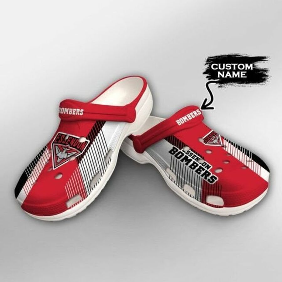 Essendon Bombers Custom Name Crocs Crocband Clog Comfortable Water Shoes