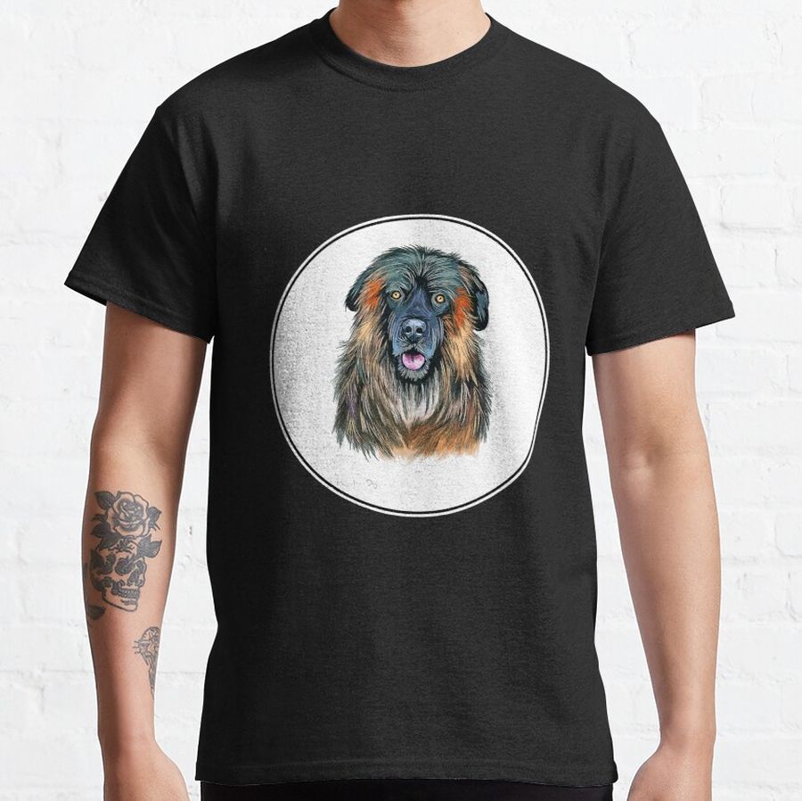 Estrela Mountain Dog Watercolor Illustration Classic T-Shirt