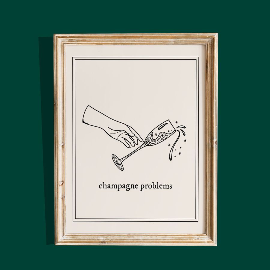 Evermore Champagne Problems Poster
