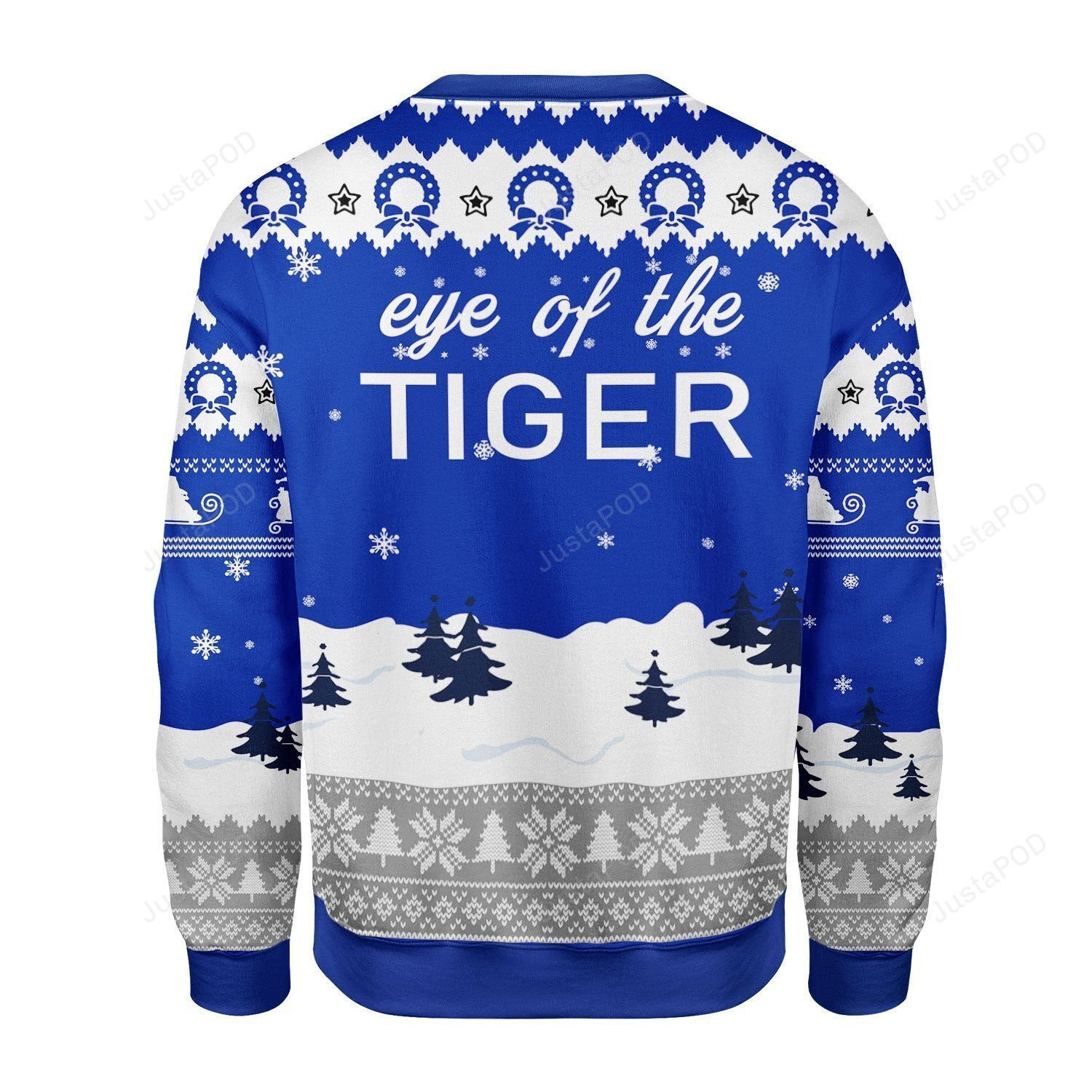 Eye Of The Tiger Ugly Christmas Sweater All Over Print