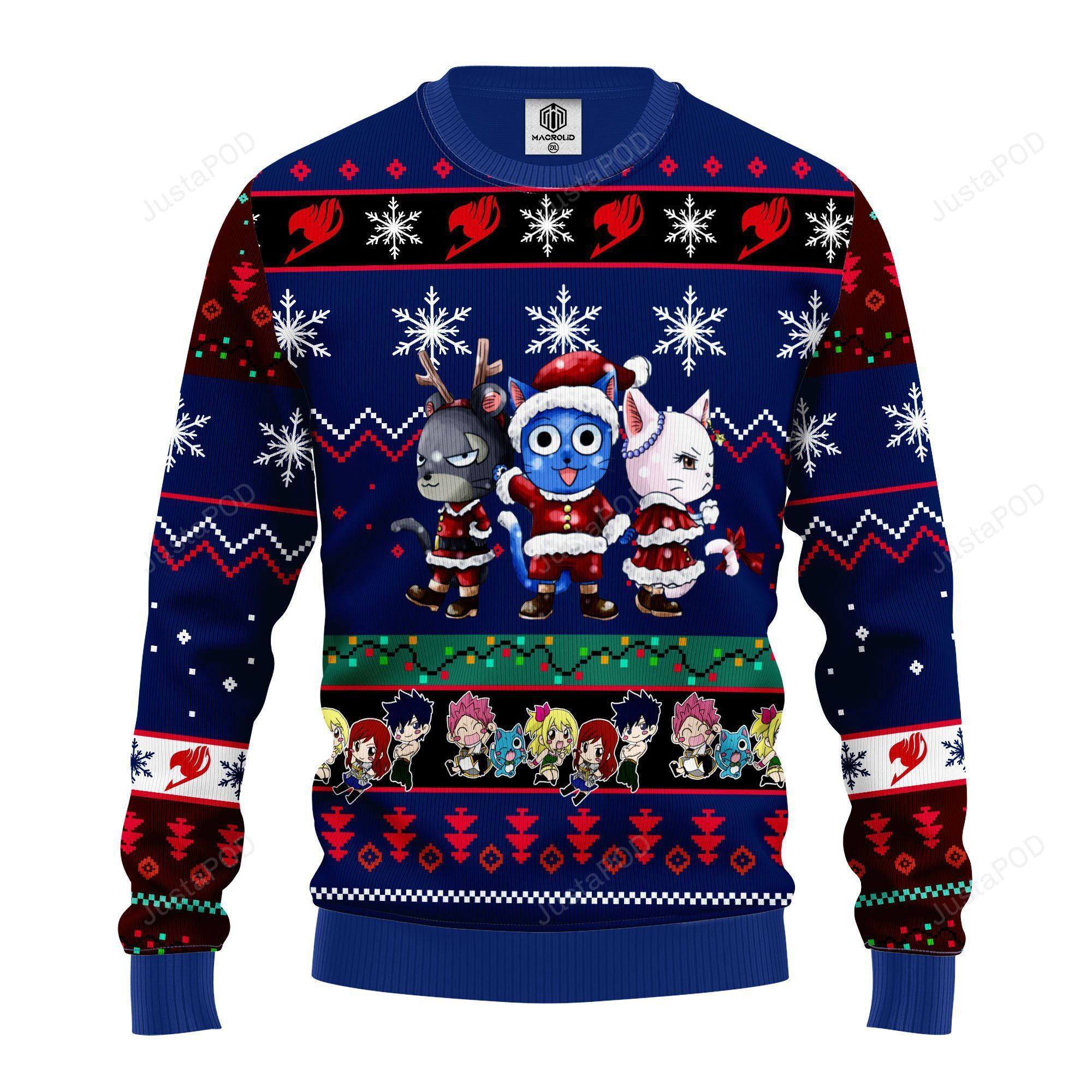 Fairy Tail Anime Ugly Christmas Sweater All Over Print Sweatshirt