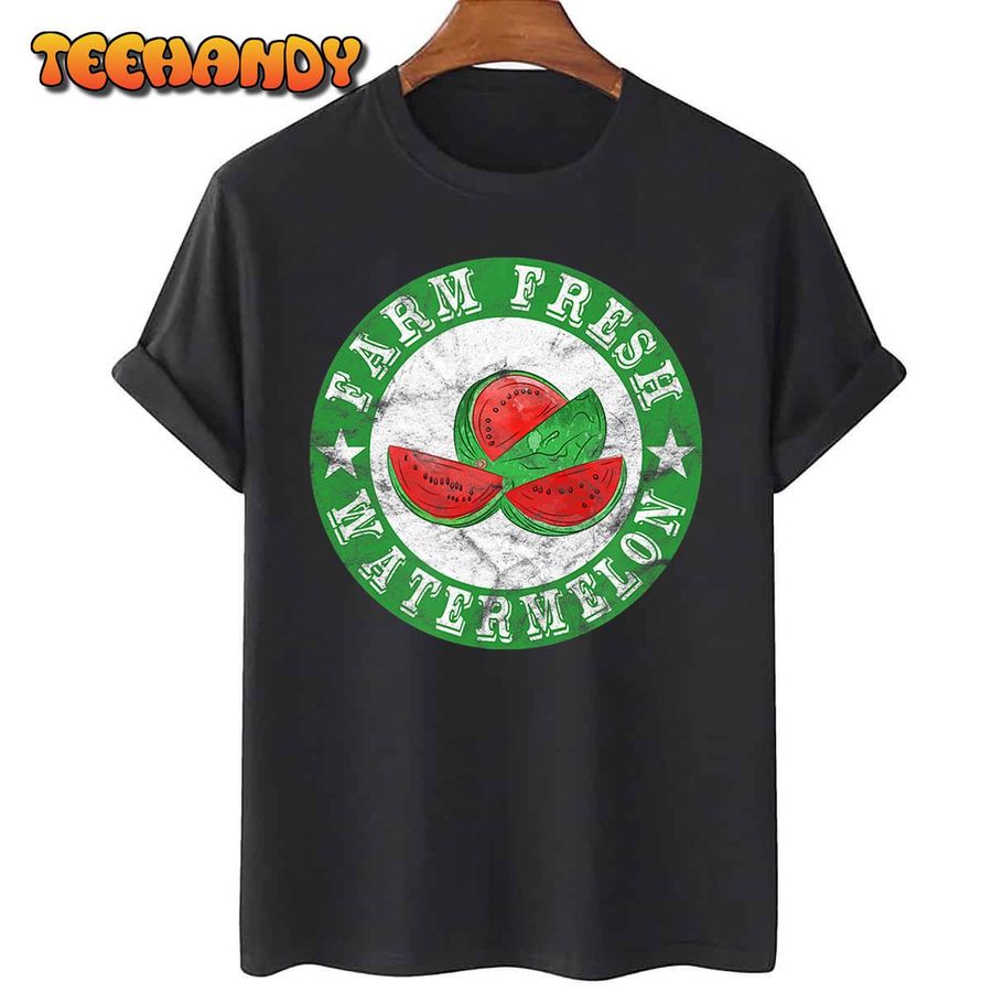 Farm Fresh Watermelon Vintage Retro T-Shirt
