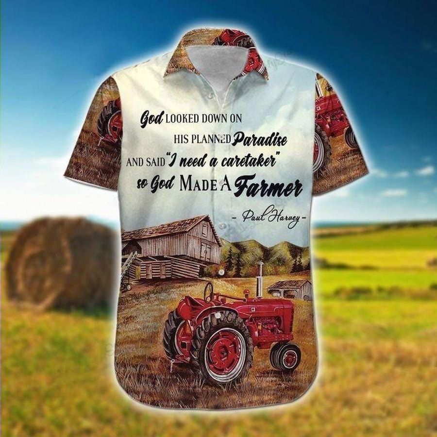 Farmer God And Truck Hawaiian Shirt Pre11390, Hawaiian shirt, beach shorts, One-Piece Swimsuit, Polo shirt, funny shirts, gift shirts, Graphic Tee