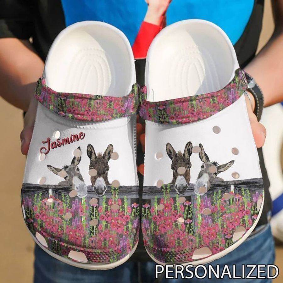 Farmer Personalized Donkey Couple Sku 973 Crocs Clog Shoes