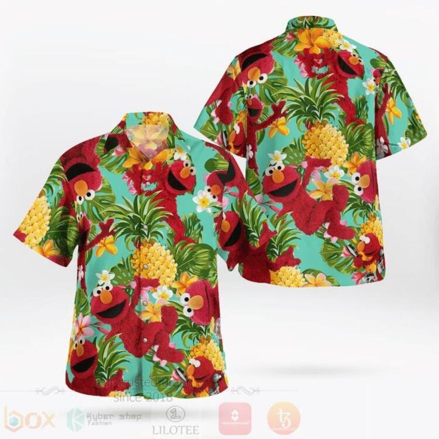 Fashion Elmo The Muppet All Over Print Hawaiian Shirt