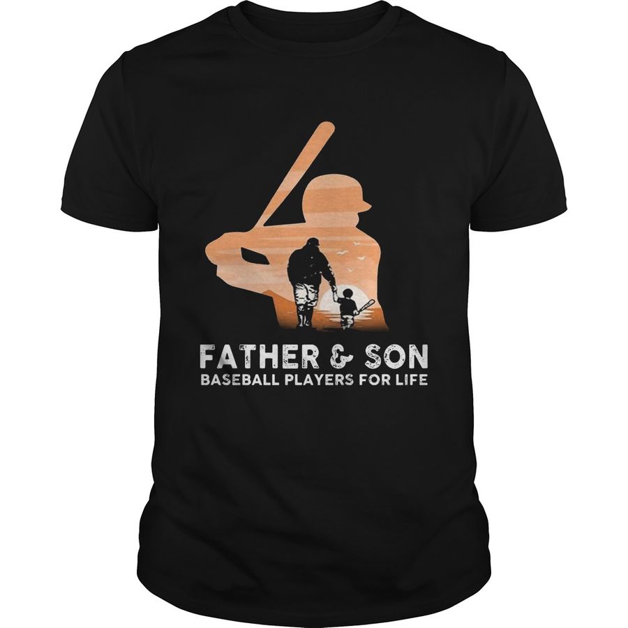 Father And Son Baseball Players For Life T Shirt, Sport T-Shirt Women’s