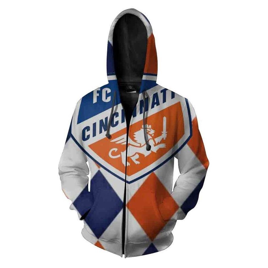 Fc Cincinnati Nfl Big Logo 3D Hoodie Sweatshirt