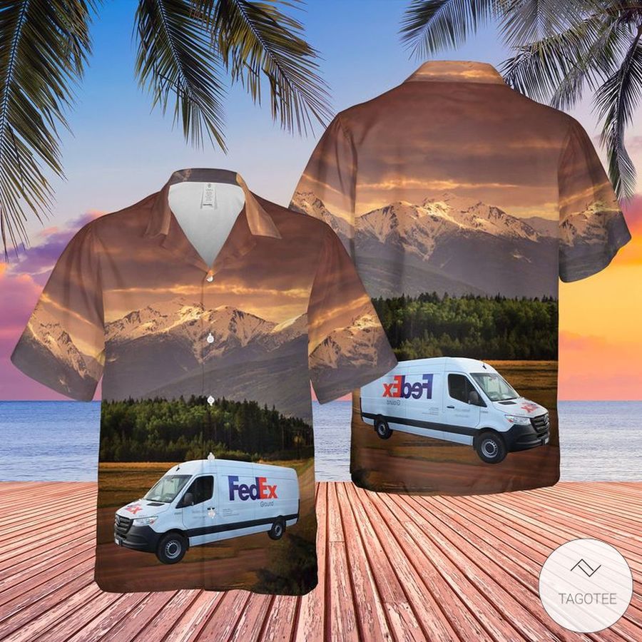 Fedex Ground Van Hawaiian Shirt