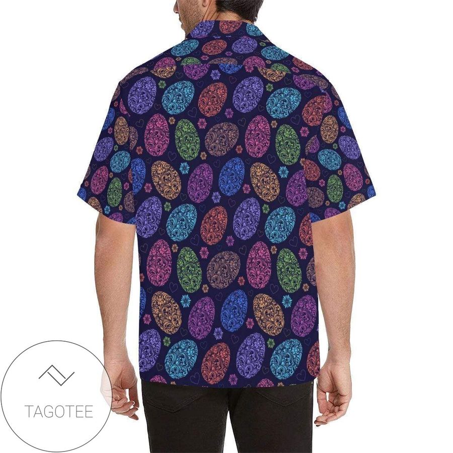 Find Happy Easter Purple Pattern Hawaiian Aloha Shirts H
