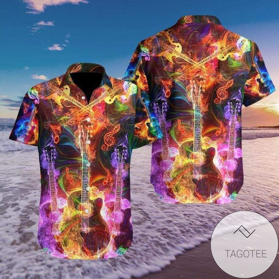 Find Hawaiian Aloha Shirts Guitar Fantastic Color 109h